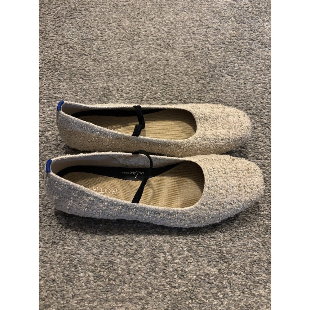 Rothy’s The Max Square Mary‎ Jane - Women’s Size 9.5 Pearl Boucle